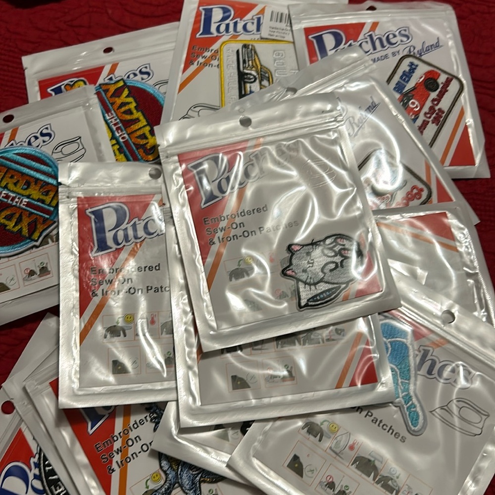 Assorted patches $5 2/$7 3/$10